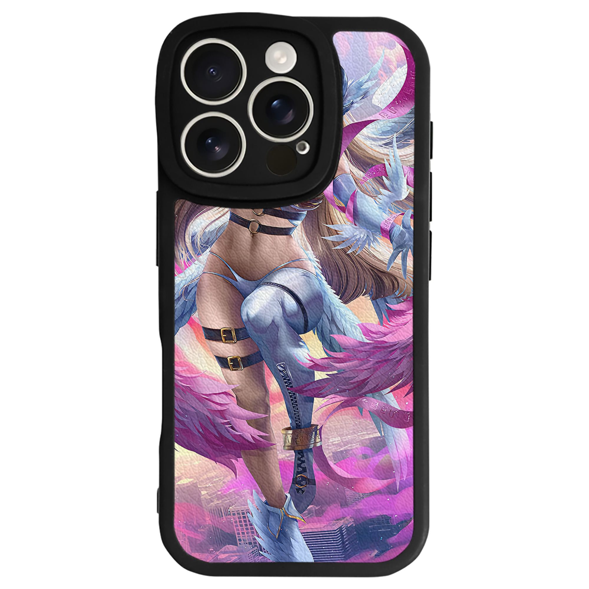 （画像用） Digimon デジタルモンスター/デジモン 【iPhone 16シリーズ対応】シリコンスマホケース（レザー調） 材質：シリコン